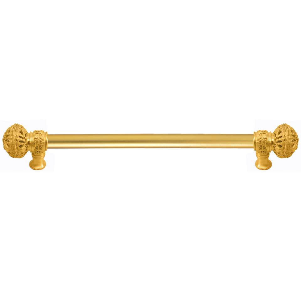 Carpe Diem Hardware - Juliane Grace 18'' O.C. (Approximately) With 5/8'' Smooth Center Long Pull Large Finial In Gilded Mercury. - Gilded Mercury