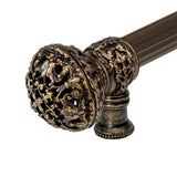 Juliane Grace 18'' O.C. Approx w/ 5/8'' Reeded Center Long Pull Large Finial