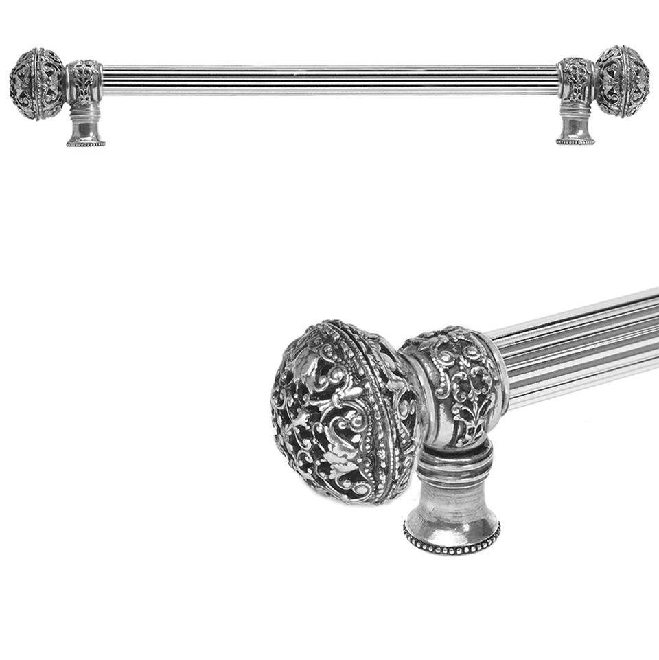 Carpe Diem Hardware - Juliane Grace 18'' O.C. (Approximately) With 5/8'' Reeded Center Long Pull Large Finial In Chalice. - Chalice