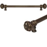 Carpe Diem Hardware - Juliane Grace 22'' O.C. (Approximately) With 5/8'' Reeded Center Long Pull Large Finial In Antique Brass. - Antique Brass