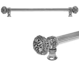 Carpe Diem Hardware - Juliane Grace 22'' O.C. (Approximately) With 5/8'' Reeded Center Long Pull Large Finial In Chalice. - Chalice
