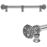 Carpe Diem Hardware - Juliane Grace 12'' O.C. (Approximately) With 5/8'' Smooth Center Long Pull and Center Brace Large Finial In Chalice. - Chalice