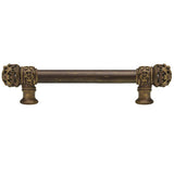 Carpe Diem Hardware - Juliane Grace 6'' O.C. (Approximately) With 5/8'' Smooth Center Long Pull Small Finial In Antique Brass. - Antique Brass