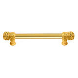 Carpe Diem Hardware - Juliane Grace 6'' O.C. (Approximately) With 5/8'' Smooth Center Long Pull Small Finial In Gilded Mercury. - Gilded Mercury