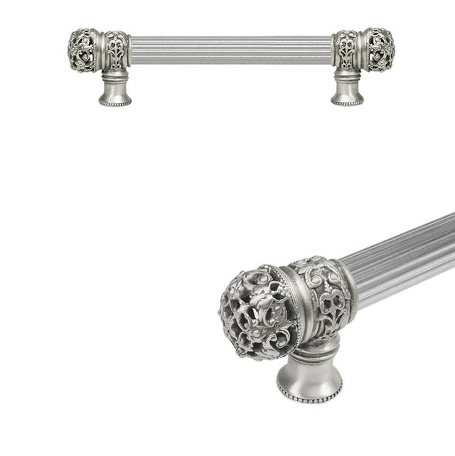 Carpe Diem Hardware - Juliane Grace 6'' O.C. Approx w/ 5/8'' Reeded Center Long Pull Small Finial - Soft Gold