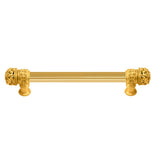 Carpe Diem Hardware - Juliane Grace 6'' O.C. (Approximately) With 5/8'' Reeded Center Long Pull Small Finial In Gilded Mercury. - Gilded Mercury