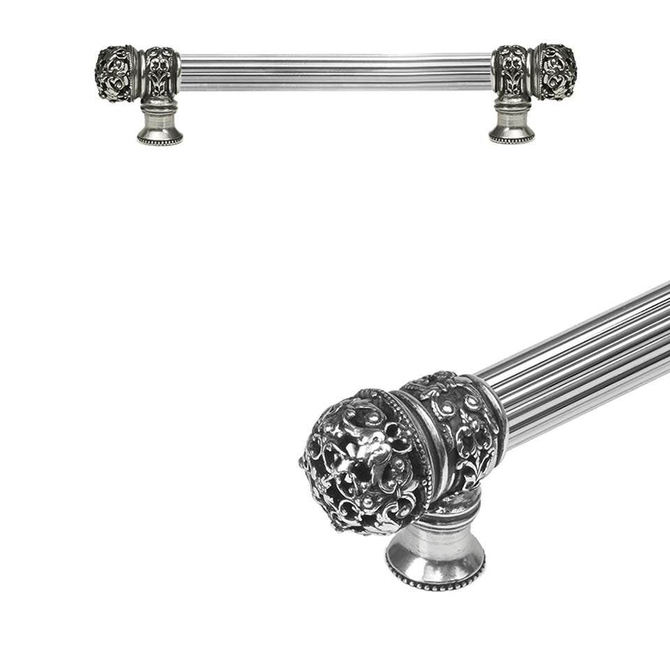 Carpe Diem Hardware - Juliane Grace 6'' O.C. (Approximately) With 5/8'' Reeded Center Long Pull Small Finial In Chalice. - Chalice