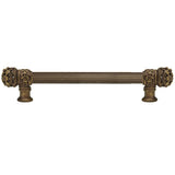 Carpe Diem Hardware - Juliane Grace 9'' O.C. (Approximately) With 5/8'' Reeded Center Long Pull Small Finial In Antique Brass. - Antique Brass