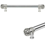 Carpe Diem Hardware - Juliane Grace 12'' O.C. (Approximately) With 5/8'' Smooth Center Long Pull Small Finial In Platinum. - Platinum
