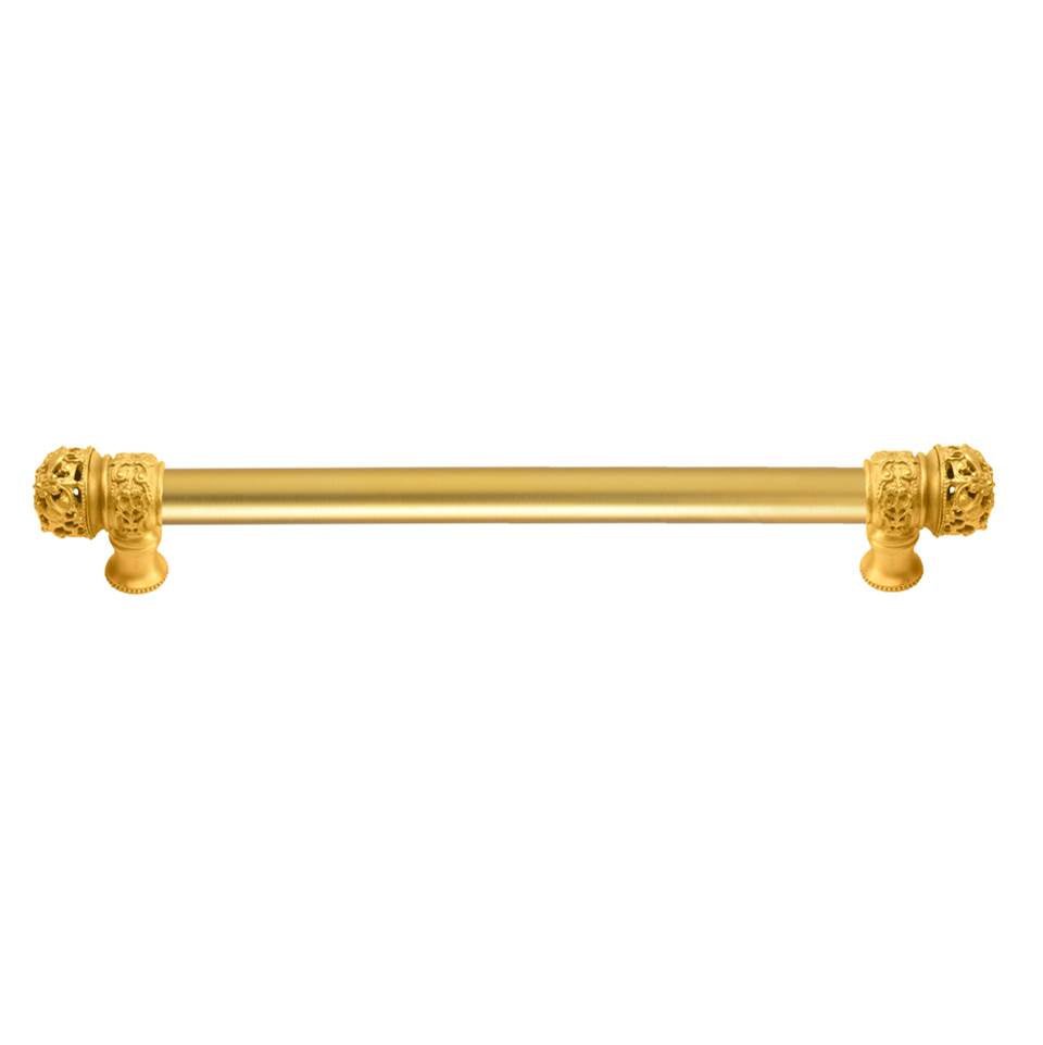 Carpe Diem Hardware - Juliane Grace 12'' O.C. (Approximately) With 5/8'' Smooth Center Long Pull Small Finial In Gilded Mercury. - Gilded Mercury