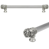 Carpe Diem Hardware - Juliane Grace 12'' O.C. Approx w/ 5/8'' Reeded Center Long Pull Small Finial - Soft Gold