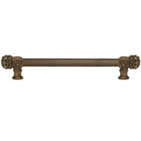 Carpe Diem Hardware - Juliane Grace 12'' O.C. (Approximately) With 5/8'' Reeded Center Long Pull Small Finial In Antique Brass. - Antique Brass