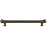 Carpe Diem Hardware - Juliane Grace 18'' O.C. (Approximately) With 5/8'' Smooth Center Long Pull Small Finial In Antique Brass. - Antique Brass