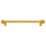 Carpe Diem Hardware - Juliane Grace 18'' O.C. (Approximately) With 5/8'' Reeded Center Long Pull Small Finial In Gilded Mercury. - Gilded Mercury
