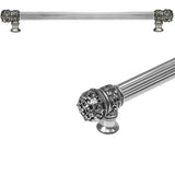 Carpe Diem Hardware - Juliane Grace 18'' O.C. (Approximately) With 5/8'' Reeded Center Long Pull Small Finial In Chalice. - Chalice