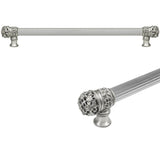 Carpe Diem Hardware - Juliane Grace 22'' O.C. Approx w/ 5/8'' Reeded Center Long Pull Small Finial - Soft Gold