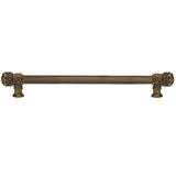 Carpe Diem Hardware - Juliane Grace 22'' O.C. (Approximately) With 5/8'' Reeded Center Long Pull Small Finial In Antique Brass. - Antique Brass
