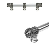 Carpe Diem Hardware - Juliane Grace 6'' O.C. (Approximately) With 5/8'' Smooth Center Long Pull and Center Brace Small Finial In Chalice. - Chalice