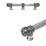 Carpe Diem Hardware - Juliane Grace 6'' O.C. (Approximately) With 5/8'' Reeded Center Long Pull and Center Brace Small Finial In Chalice. - Chalice