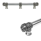 Carpe Diem Hardware - Juliane Grace 9'' O.C. (Approximately) With 5/8'' Smooth Center Long Pull and Center Brace Small Finial In Chalice. - Chalice