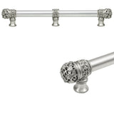 Carpe Diem Hardware - Juliane Grace 12'' O.C. Approx w/ 5/8'' Smooth Center Long Pull Small Finial w/ Center Brace - Soft Gold