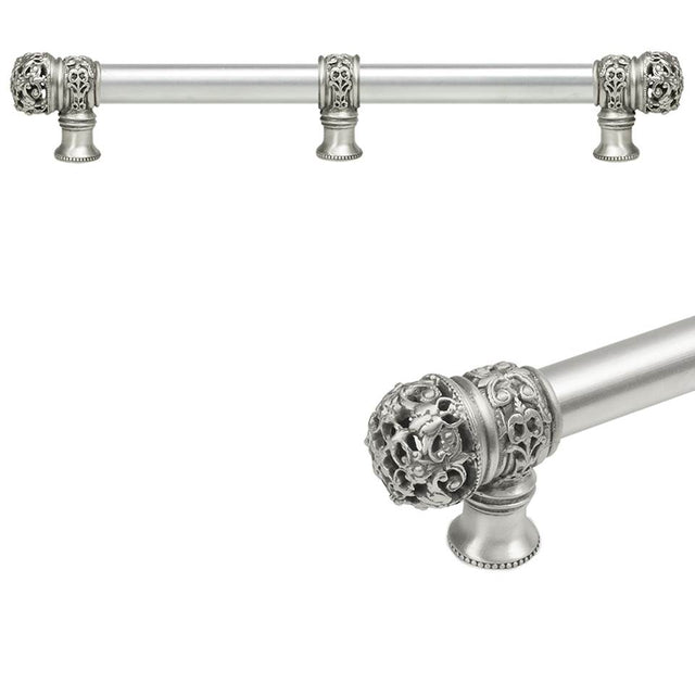Carpe Diem Hardware - Juliane Grace 12'' O.C. Approx w/ 5/8'' Smooth Center Long Pull Small Finial w/ Center Brace - Soft Gold