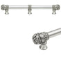 Carpe Diem Hardware - Juliane Grace 12'' O.C. Approx w/ 5/8'' Smooth Center Long Pull Small Finial w/ Center Brace - Soft Gold