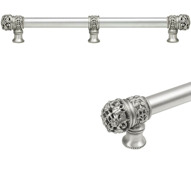Carpe Diem Hardware - Juliane Grace 18'' O.C Approx w/ 5/8'' Smooth Center Long Pull Small Finial w/ Center Brace - Soft Gold