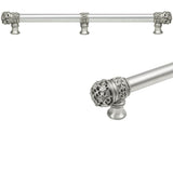Carpe Diem Hardware - Juliane Grace 22'' O.C. Approx w/ 5/8'' Smooth Center Long Pull Small Finial w/ Center Brace - Soft Gold