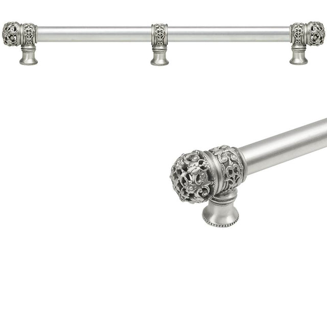 Carpe Diem Hardware - Juliane Grace 22'' O.C. Approx w/ 5/8'' Smooth Center Long Pull Small Finial w/ Center Brace - Soft Gold