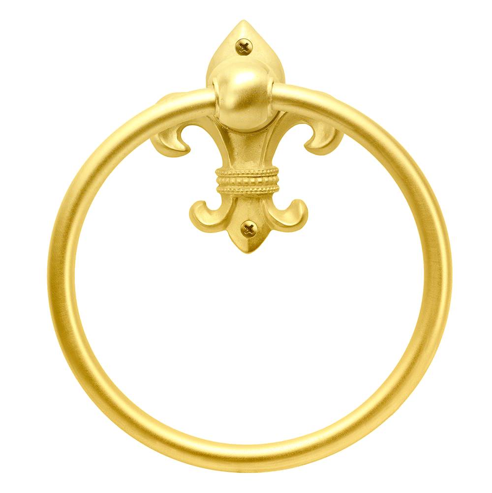 Carpe Diem Hardware - Charlemagne Full Towel Smooth Ring - Gilded Mercury