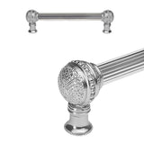 Carpe Diem Hardware - Millennium 6'' O.C. Approx W/ 5/8'' Reeded Center Long Pull - Platinum
