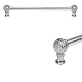 Carpe Diem Hardware - Millennium 12'' O.C. Approx W/ 5/8'' Smooth Center Long Pull - Platinum
