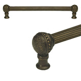 Carpe Diem Hardware - Millennium 18'' O.C. Approx W/ 5/8'' Reeded Center Long Pull - Antique Brass