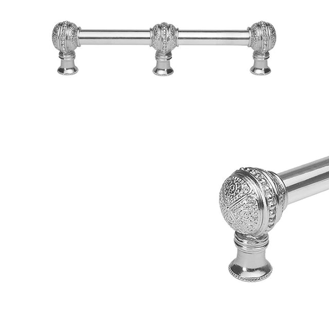 Carpe Diem Hardware - Millennium 6'' O.C. Approx W/ 5/8'' Smooth Center Long Pull W/ Center Brace - Platinum