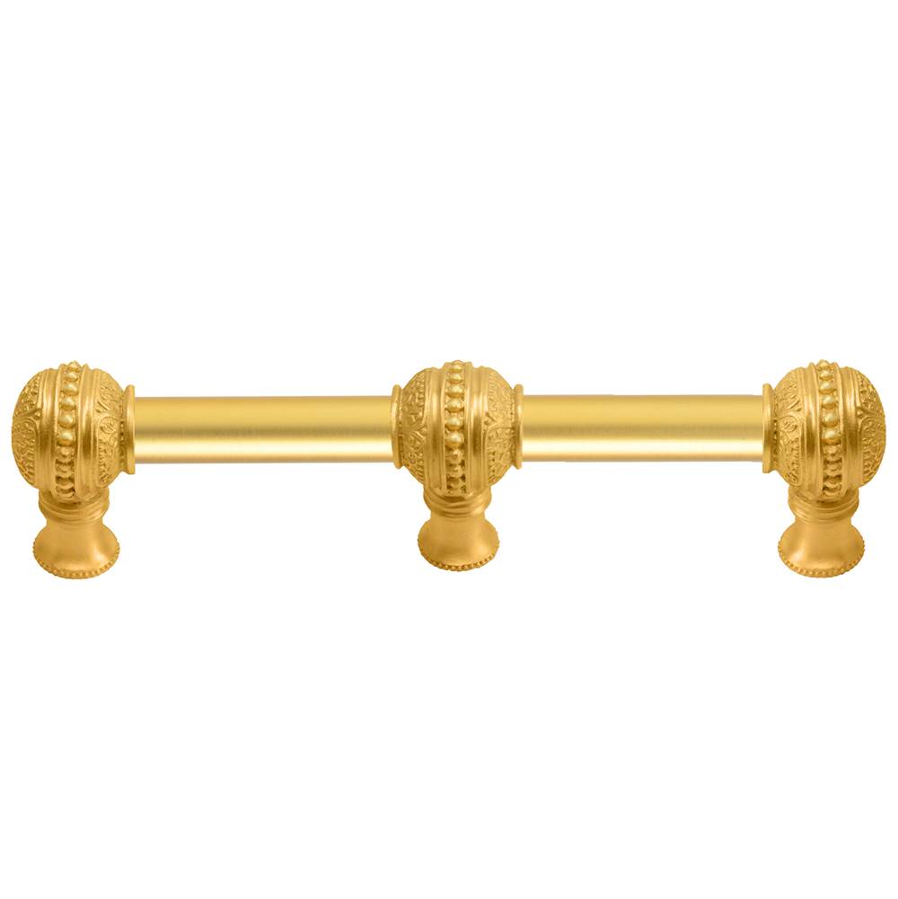Carpe Diem Hardware - Millennium 6'' O.C. Approx W/ 5/8'' Smooth Center Long Pull W/ Center Brace - Gilded Mercury