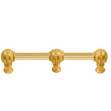 Carpe Diem Hardware - Millennium 6'' O.C. Approx W/ 5/8'' Reeded Center Long Pull W/ Center Brace - Gilded Mercury