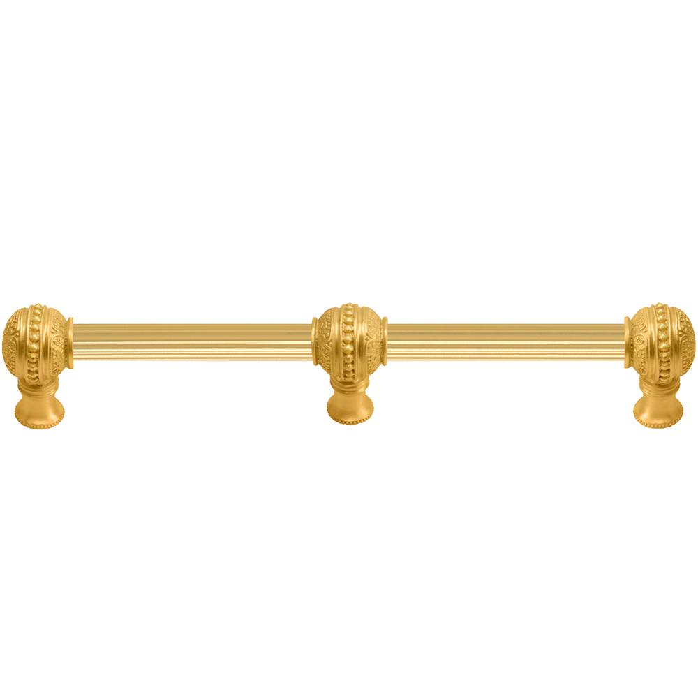 Carpe Diem Hardware - Millennium 18'' O.C. Approx W/ 5/8'' Reeded Center Long Pull W/ Center Brace - Gilded Mercury