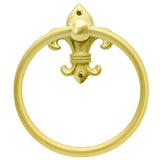 Carpe Diem Hardware - Charlemagne Full Towel Reeded Ring - Soft Gold