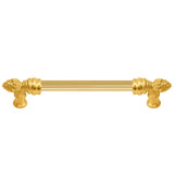 Carpe Diem Hardware - Bienvenue 6'' O.C. Approx w/ 5/8'' Reeded Center Long Pull - Antique Brass
