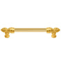 Carpe Diem Hardware - Bienvenue 6'' O.C. Approx w/ 5/8'' Reeded Center Long Pull - Antique Brass