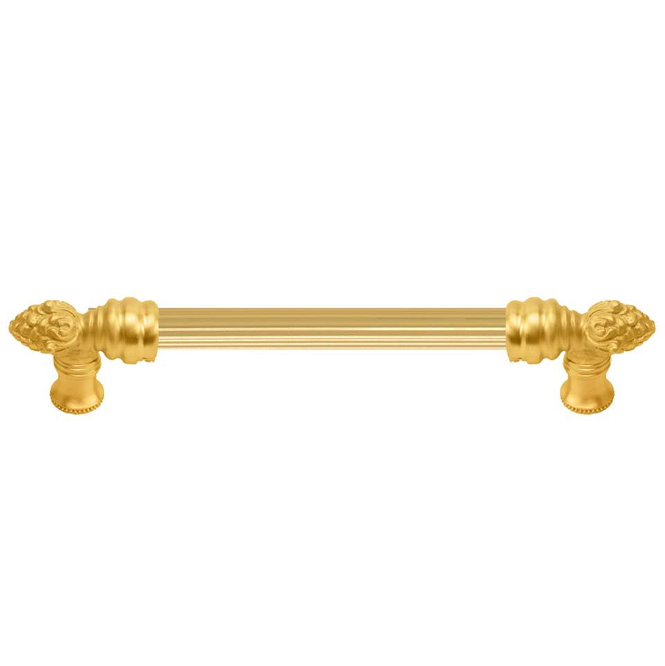 Carpe Diem Hardware - Bienvenue 6'' O.C. Approx W/ 5/8'' Reeded Center Long Pull - Gilded Mercury