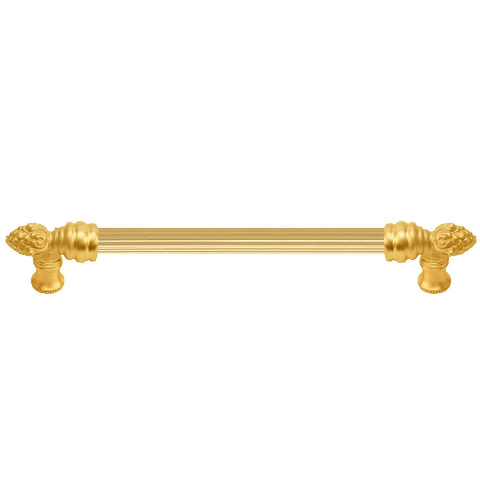 Carpe Diem Hardware - Bienvenue 9'' O.C. Approx w/ 5/8'' Reeded Center Long Pull - Antique Brass