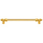 Carpe Diem Hardware - Bienvenue 18'' O.C. Approx w/ 5/8'' Reeded Center Long Pull - Antique Brass
