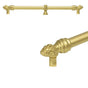 Carpe Diem Hardware - Bienvenue 22'' O.C. Approx w/ 5/8'' Reeded Center Long Pull w/ Center Brace - Chalice