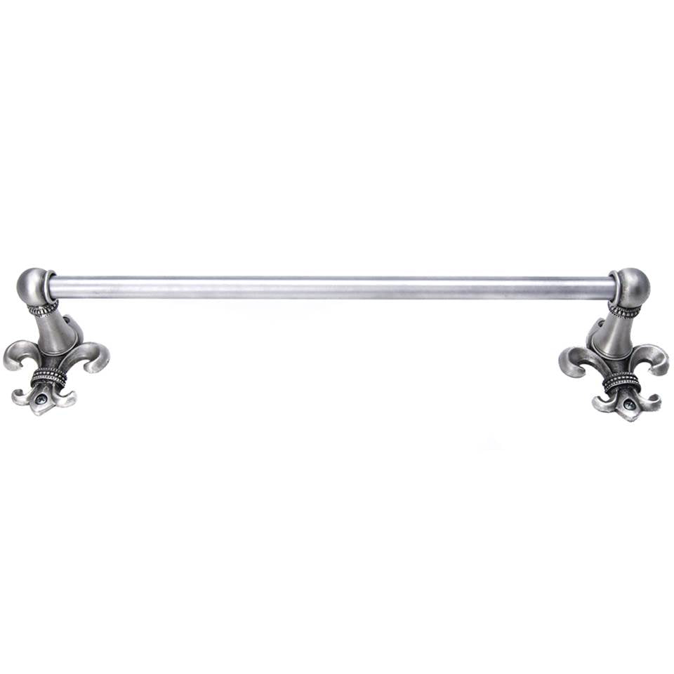 Carpe Diem Hardware - Charlemagne 16'' O.C Approx Towel Bar w/ 5/8'' Smooth Center - Soft Gold