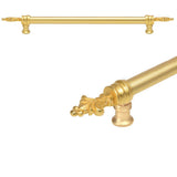 Carpe Diem Hardware - Charlemagne 18'' O.C. Approx W/ 5/8'' Smooth Center Long Pull - Gilded Mercury