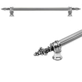 Carpe Diem Hardware - Charlemagne 18'' O.C. Approx W/ 5/8'' Reeded Center Long Pull - Chalice