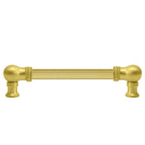 Carpe Diem Hardware - Classic 6'' O.C. Approx w/ 5/8'' Reeded Center Long Pull - Antique Brass