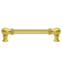 Carpe Diem Hardware - Classic 6'' O.C. Approx w/ 5/8'' Reeded Center Long Pull - Antique Brass